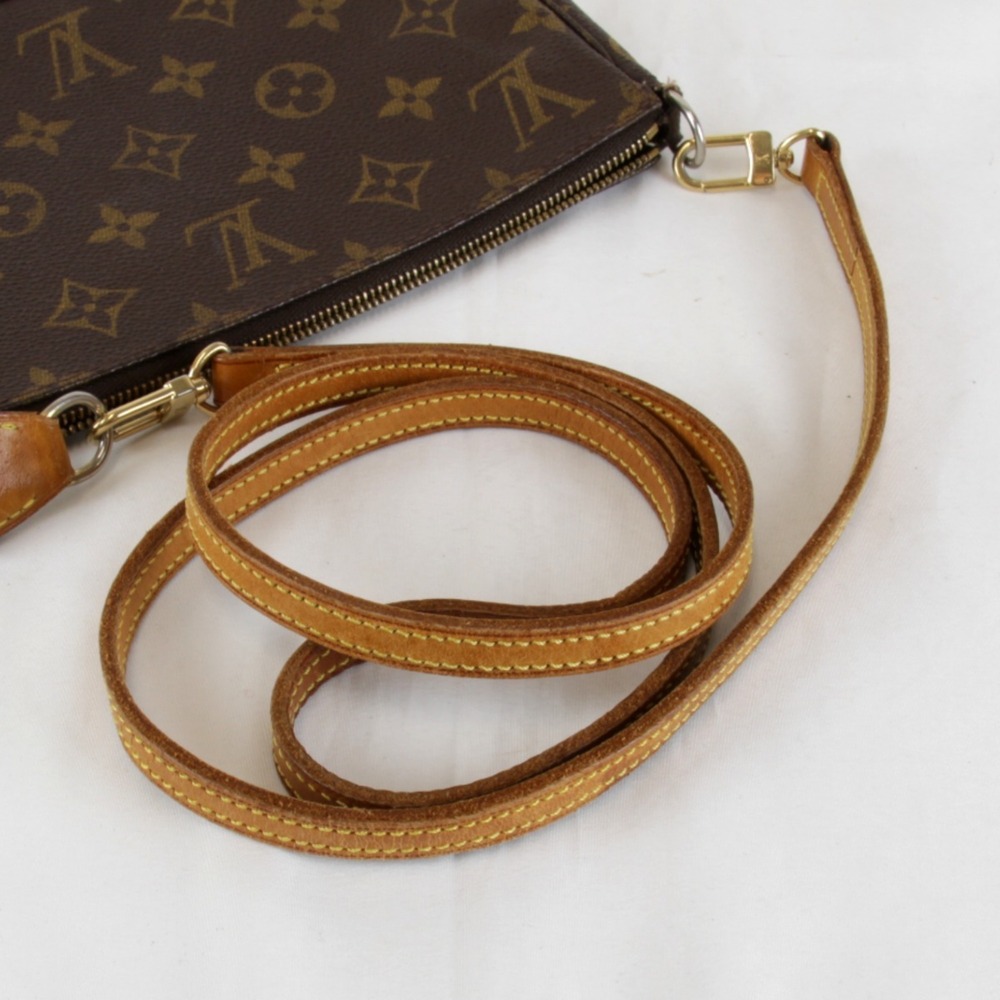 LOUIS VUITTON Brown Monogram Canvas Pochette Shoulder Bag - Picture 10 of 12
